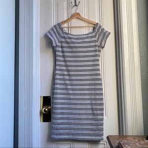 Bisou Bisou Striped Print Bodycon Dress